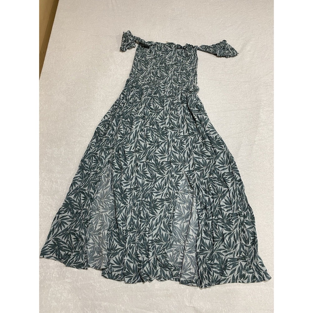 Blush BJ Green Floral Mini Dress Size Medium SKU83